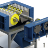 Heavy-Duty Shredder Machine featuring a robust, high-performance design for industrial shredding applications, ensuring durability and precision.