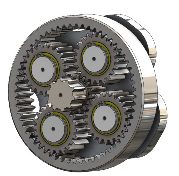 Industrial Four-Planet Gears Planetary Gearbox, precision-engineered for smooth power transmission and enhanced torque distribution.