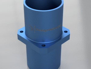 A precision-engineered center flange mount, designed for secure component attachment, optimal load distribution, and mechanical stability. Available in STEP & 2D drawings for seamless integration into engineering and industrial applications