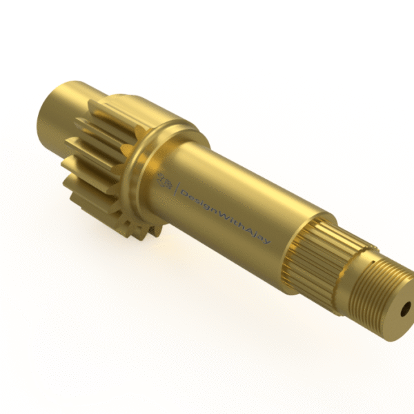 Steering gear sector shaft used in vehicle steering systems for precise motion control.