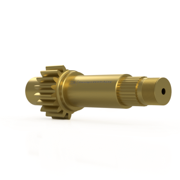 Steering gear sector shaft used in vehicle steering systems for precise motion control.
